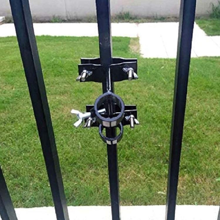 Anti Rusts Aluminum Flag Brackets Outdoor Wall Mount Regulable Clamps Safe Rails Fence Installation
