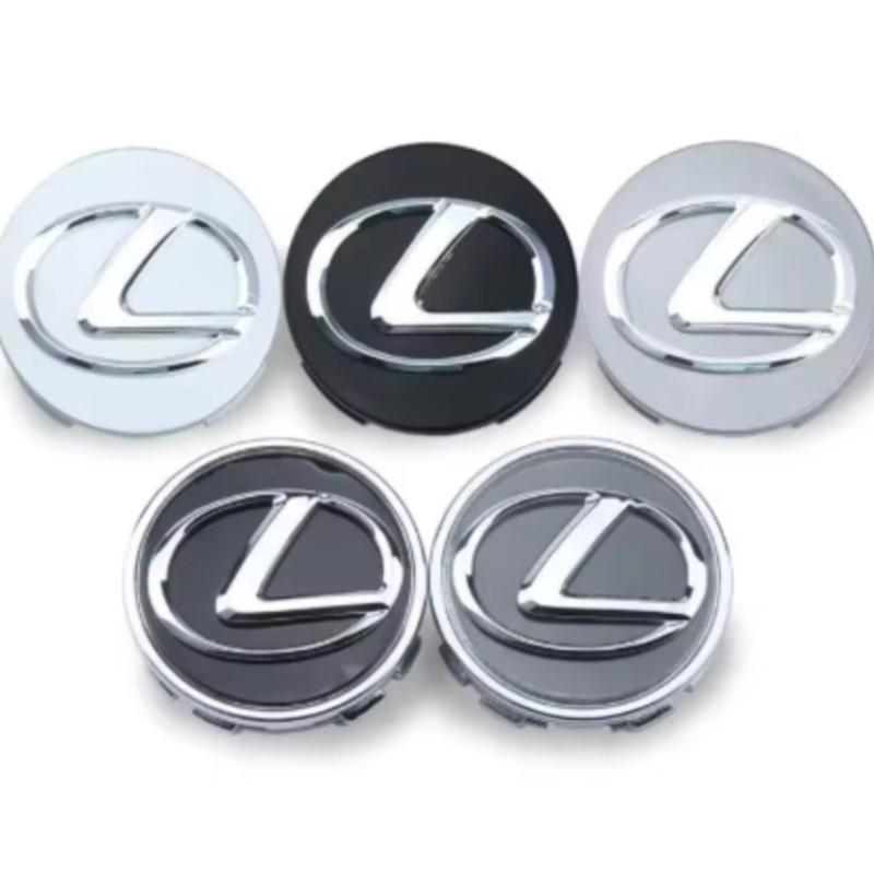 2026 Autocollants Intérieurs Chauds 4 Pièces 62 MM Cache-Moyeux de Roue de Voiture Badge Accessoires Auto Pour Lexus ES300 RX330 RX300 GS300 IS