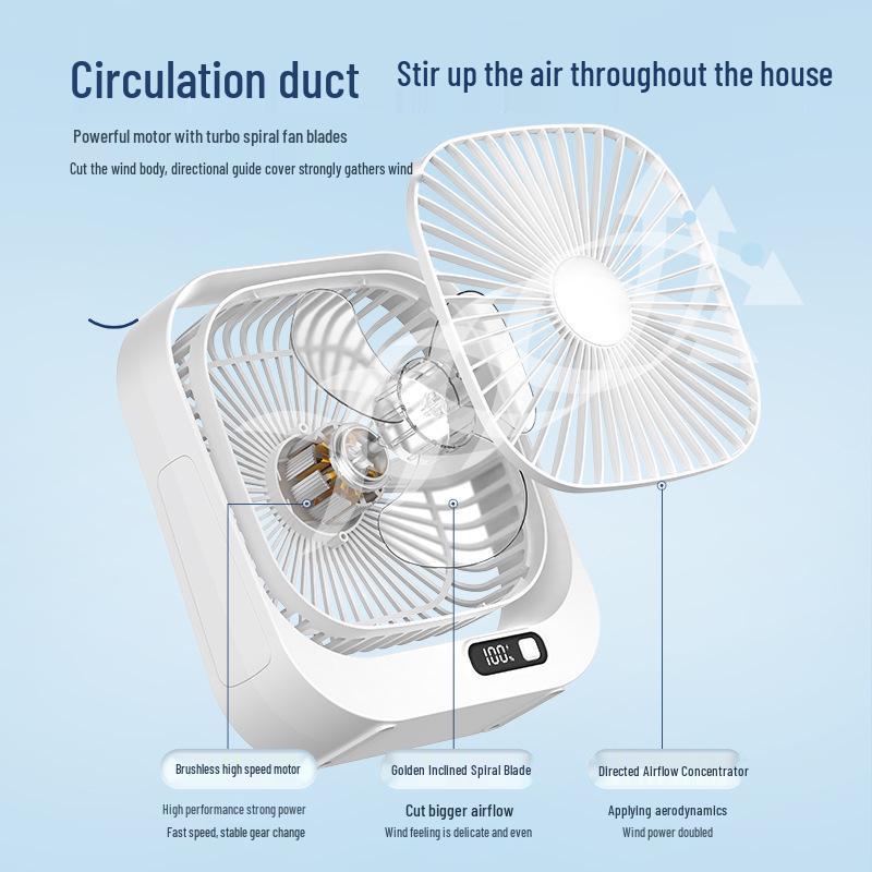 USB Rechargeable Mini Fan for Office, Dorm, Bedside, and Kitchen