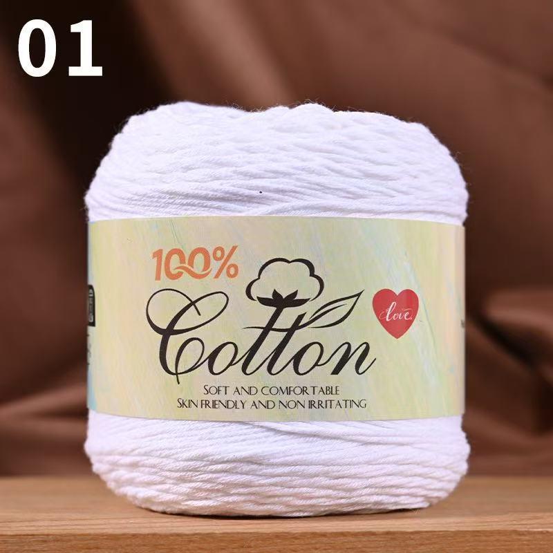 75g Medium Cotton Yarn Cake for Baby Sweater & Crochet Hat - Skin-friendly, Hand-knitted