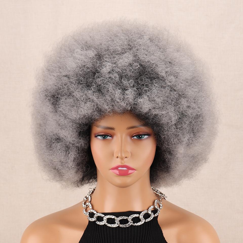 MISSQUEEN Duhová kudrnatá afro paruka pro děti Ženy Kudrnatá afro paruka ze syntetického vlákna Cosplay Denní nošení Kinky Curly Paruka