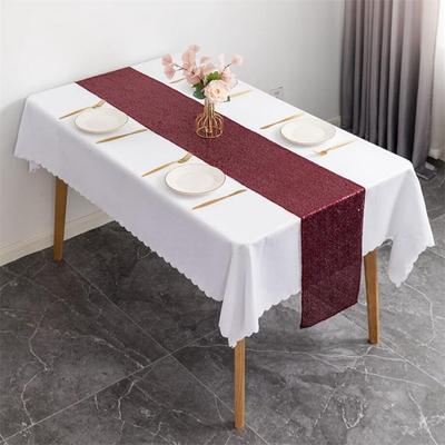 Wedding Birthday Show Gold Silver Party Shiny Sequin Table Luxury Embroider Decoration Hotel Dinner
