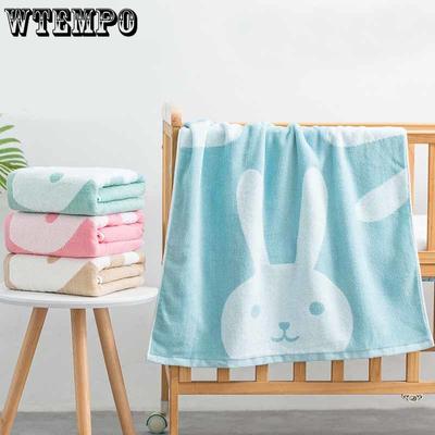 Prosop de baie din bumbac cu desene animate pentru adulți 70 * 140 cm Prosopul de baie moale, absorbant, iepure, este disponibil în mai multe culori