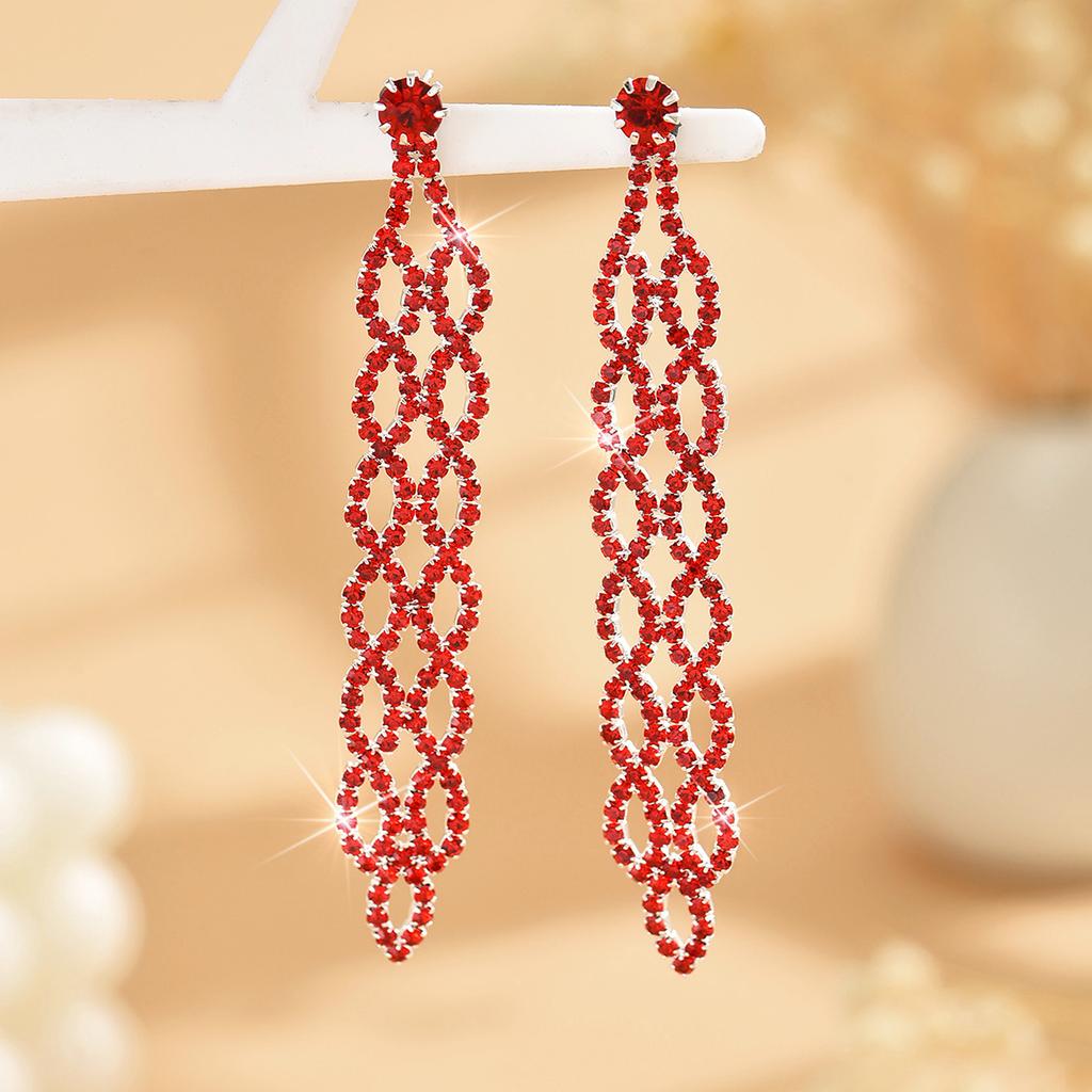 2 modische Damen-Ohrringe mit Strass-Hohlmuster, klassischer, leichter Luxus-Stil, hochwertige Ohr-Accessoires