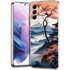 Phone Case For Samsung Galaxy S24 Ultra S23 FE S22 S20 S21 5G S10 S9 Plus S10E S8 Clear Ink and wash landscape painting Cover