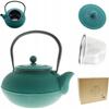 Cast Iron Teapot With Herb Strainer Kettle 1.5 L Cast Iron