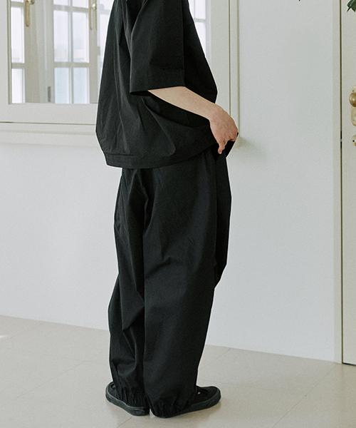 Mallen Unisex Side Balloon Pants (Black)