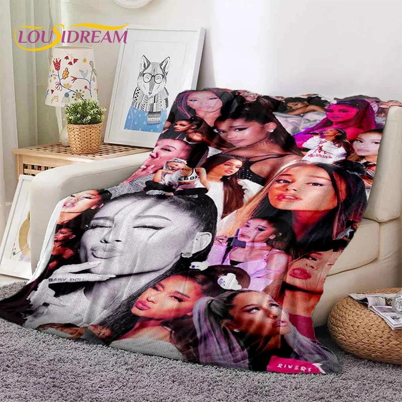 3D Ariana Grande Katze Ari Sänger Weiche Decken, Warme Kuscheldecke Bequeme Decke für Picknick Betten Sofa Zuhause Schlafzimmer Geschenk