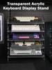 Transparent Acrylic Keyboard Display Stand Keyboard Mouse Desktop Organizer Acrylic layer Rack keyboard tray Desktop Organizer
