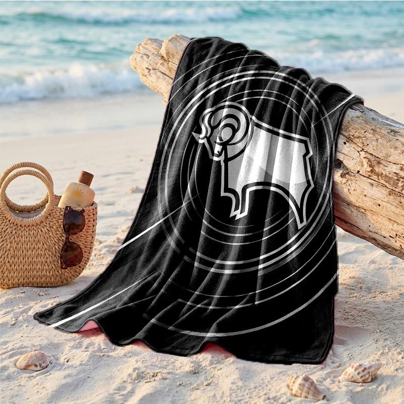 Derby County Thema Strandtuch Weich Schnell?Trockenes Handtuch für den Sommerstrandurlaub beim Schwimmen