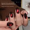 Cherry Wine Red Cat Eye Nail Gel - 2025 Autumn/Winter Collection