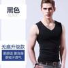 Men's borderless vest solid color sports base inner wear hurdle elastic vest sleeveless ice silk summer new