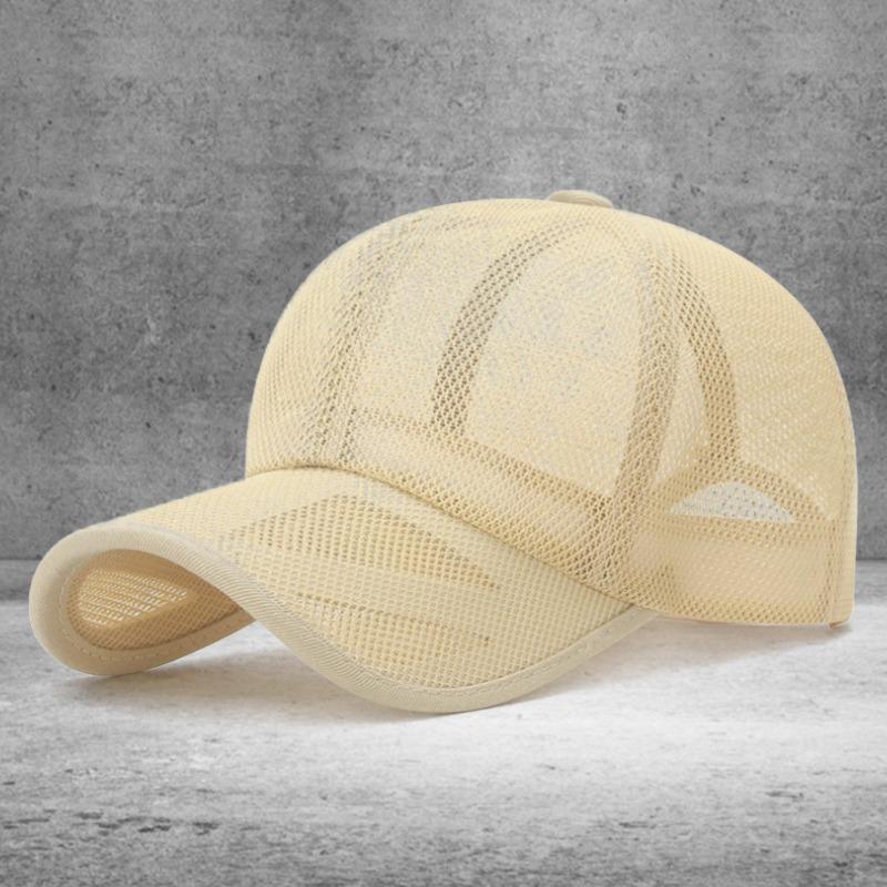 Summer Hollow Breathable Mesh Hat Sun Hat Men's and Women's Outdoor Travel Sunshade Sunscreen Cap