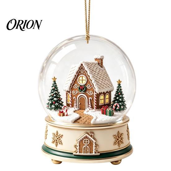 Festive Party Hanging Ornaments Christmas Crystal Ball Style Pendant with Rope, 2D Flat Acrylic Holiday Decorations Ornament for Tree Decoration