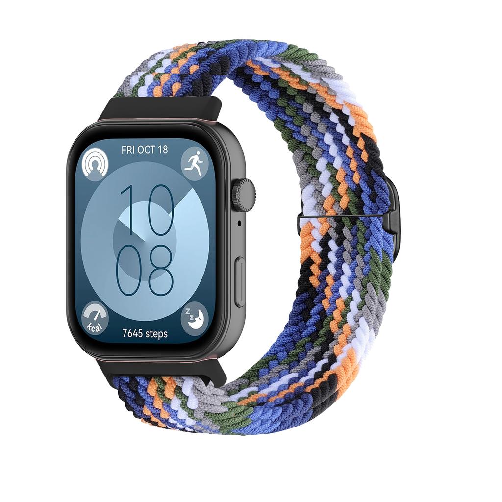 Armband für Huawei Watch Fit 3 4 pro Zubehör Verstellbares Sport Ersatz-Armband Geflochtenes Solo Loop Armband huawei fit3 4 Band