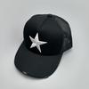 Embroidery Pentagram Color Matching Baseball Cap Men'S And Women'S Mesh Personality Simple And Versatile Truck Hat