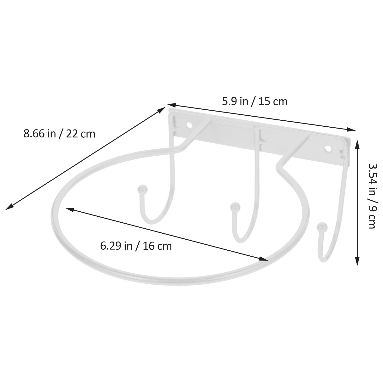 

2Pcs Wall-Mounted Basketball Holder Metal Soccer Storage Rack Multi-Function Balls Shelf Sports Balls Display Rack Sturdy Iron