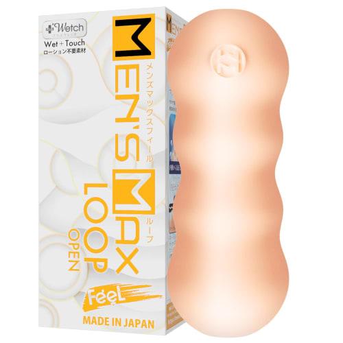 Men's Max New Feel Loop Penetration Plus Wetch No Lotion Required Repeat Type Pocket Lotion Included Masturbator Hole
