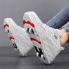 2024 Kids Roller Sneakers Flying Shoe Outdoor Skating Detachable Skate Running Shoes Sport Gift Double Row Indoor Blade Beginner