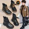 Children's Martin boots Handsome children's boots 2025 autumn and winter new velvet British boy short boots