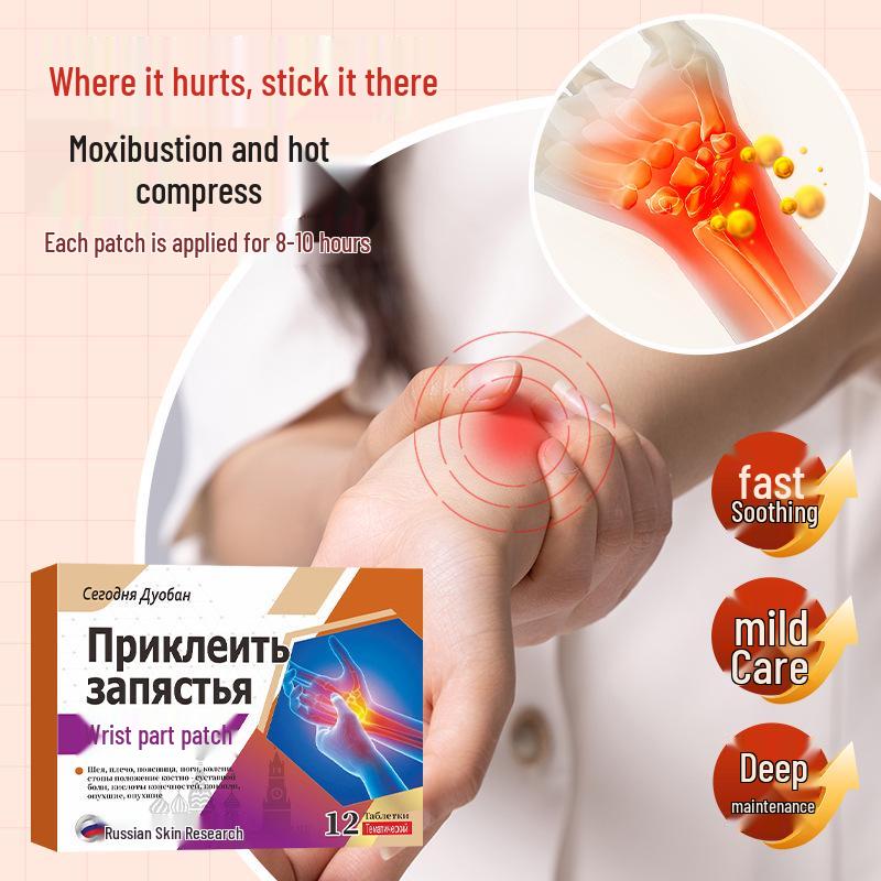 Russian Wrist and Thumb Joint Pain Relief Patch - Tendon Support for Sprains, In Stock