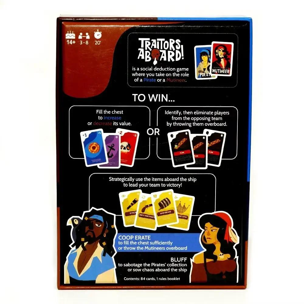 Traitors Aboard Award Winning Secret Identity Party Game Fun Strategy and Betrayal Family Board Game Card