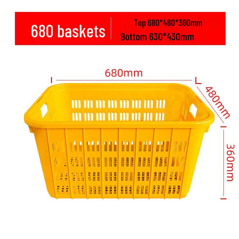 Heavy-Duty Stackable Plastic Storage Baskets