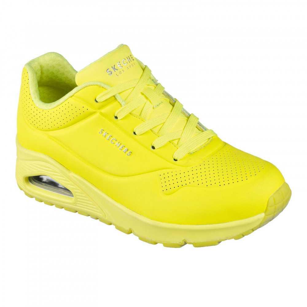 Sneakers Skechers Neon Yellow Uno Night Shades