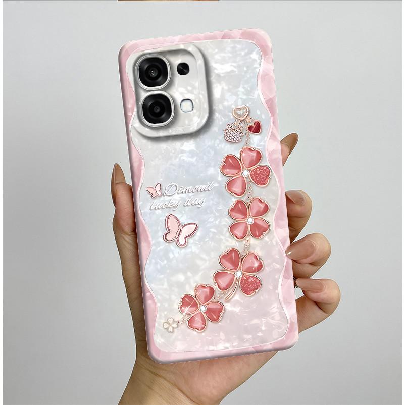 New Casing For Oppo A6 Pro 5G 4G CPH2781 CPH2799 Case Aesthetic Pretty Butterfly Flowers Soft Silicone Shockproof Back Cover