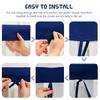 Baby Crib Bumper Strip Safety Guardrail Cover Soft Security Collision Avoidance Easy Installation for Baby Room Blue