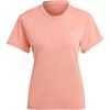 Pullover Crew Neck Small Logo Solid Color Short Sleeve T-Shirt Women T-Shirts Orange IK9385