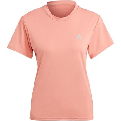 Pullover Crew Neck Small Logo Solid Color Short Sleeve T-Shirt Women T-Shirts Orange IK9385