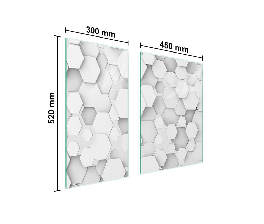 PLACA PROTECTORA DE CRISTAL TABLA 75x52 PATRÓN