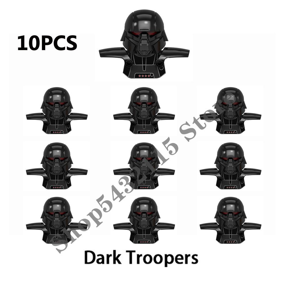 

DISNEY 10pcs Imperial Dark Troopers Training Droid Building Blocks Bricks WM2204 XP395 XP403 PG1610 Mini Action Figures Kid G-WM2204