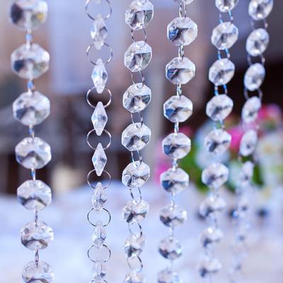 33ft//10M DIY Curtain Diamond Acrylic Crystal Beads Strand Garland Wedding Decor