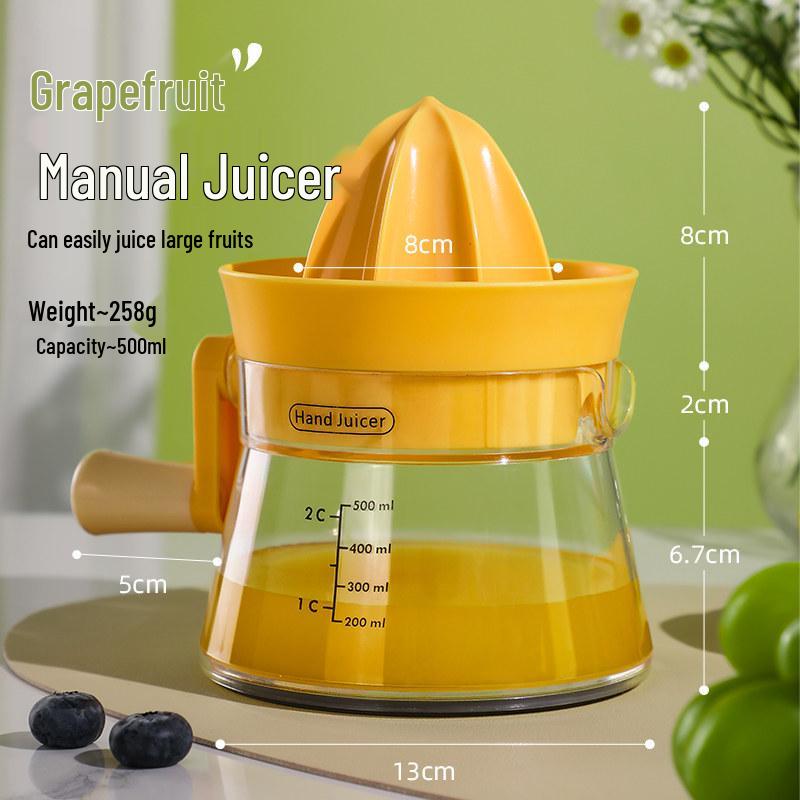 304 Stainless Steel Manual Juicer - Pomegranate & Orange Juice Press with Pulp Separator for Home Use