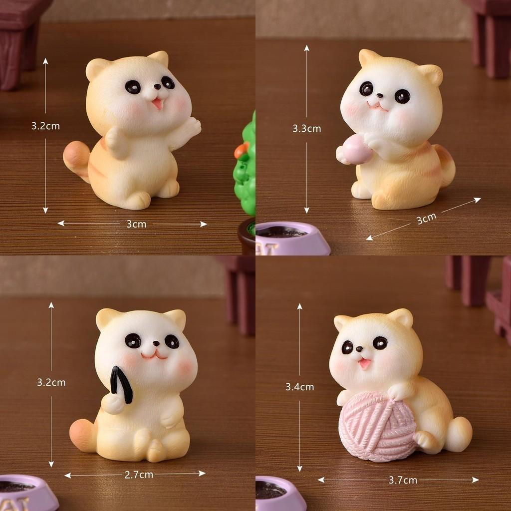 Naughty Diy Ornament Cat Micro Landscape Production Resin Desktop Decoration
