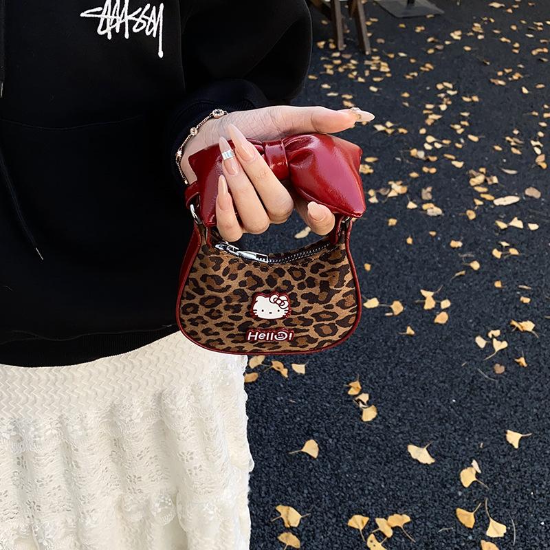Cartoon Korean Style  Cowboy Bow Crossbody Handbag Fashion Item Travel Storage Collocation Practical Periphery Gifts
