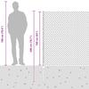 Chain Link Fence with Posts 10 X 1.6 M (W X H)
