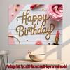 Party Backdrop Elegant Flat Setup Flowers Lipstick Events Wedding Coming Ceremony Photo Booth Background Front Door Decor