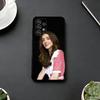 Retro Chic Vibe Natalia Dyer Phone Case For Samsung S25,S24,S21,S22,S23,S30,Ultra,S20,Plus,Fe,Lite,Note,10,Black Cover