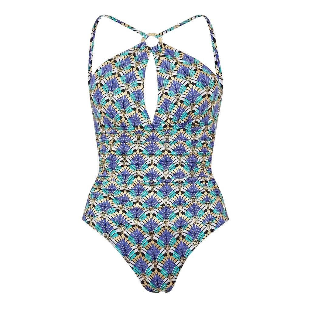 Biba Womens/Ladies High-Neck One Piece Swimsuit