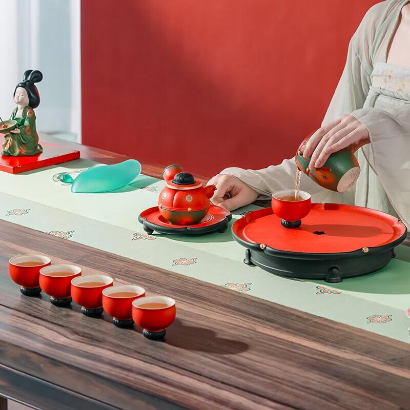 Edenus Tang Palace Glaze Ceramic Tea Set