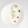 Right Grand ASTM F136 Titanium Heart Shaped CZ Flat Back Labret Stud 16G Garnet Cartilage Helix Ear Piercing Halloween Jewelry