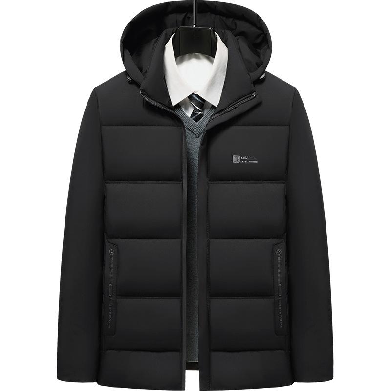 New Winter Graphite Quick-heating Thickened Warm Cotton Coat for Men and Middle-aged Dads To Wear Business Casual Jackets