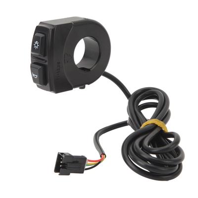 DK21 1S Interrupteur de lumière de vélo électrique Interrupteur de lumière de klaxon de vélo électrique Vélo électrique Lithium