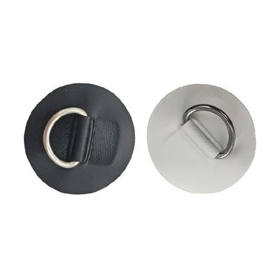 Surfboard Dinghy Boats PVC Patches With Stainless Steel D Rings Deck Rigging Rope Rings Buckle Round Rings Pad Enduring