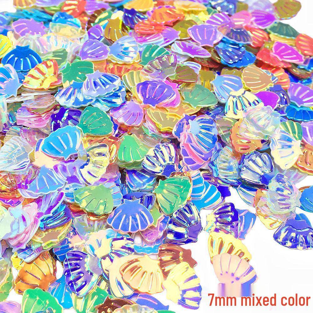10g Gold Star & Flower Sequin Glitter Beads for DIY Crystal Mud & Nail Art