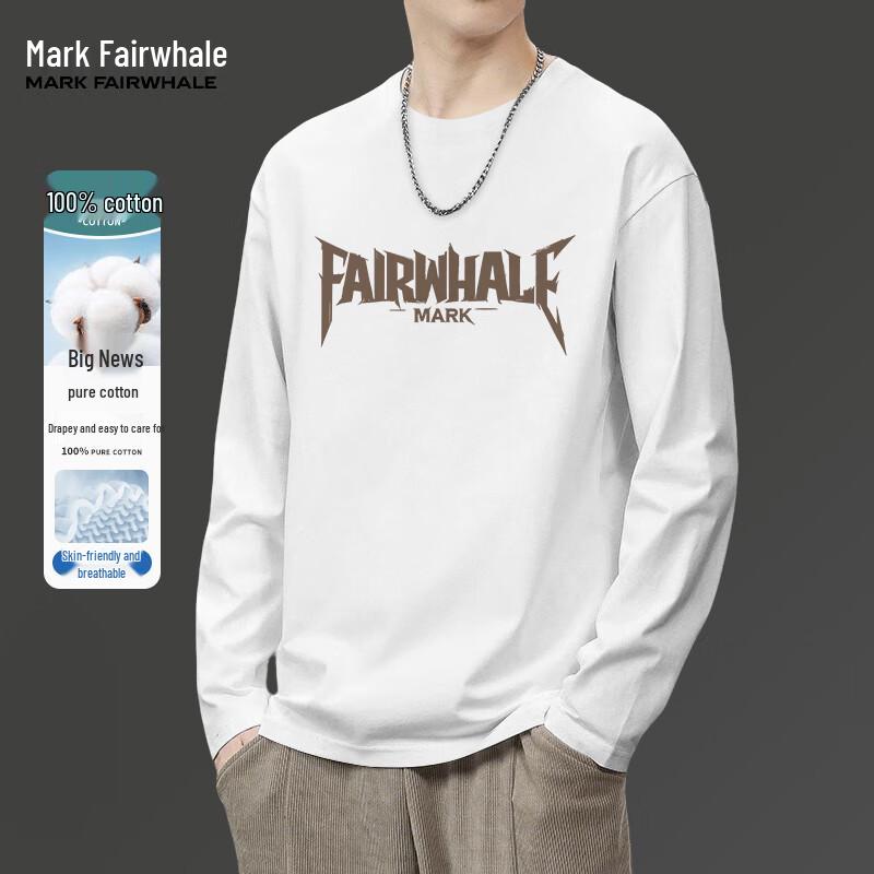 

Mark Fairwhale Men s Heavyweight Pure Cotton Long-Sleeve T-Shirt M