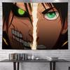 Vertical Attack On Titan Anime Tapestry Cartoon Wall Art Hanging For Bedroom Dorm Living Room Home Decoration